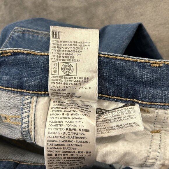 Levis Jeans Womens 24x27” Blue 720 Super Skinny Ankle High Rise Denim Pants - Picture 11 of 12